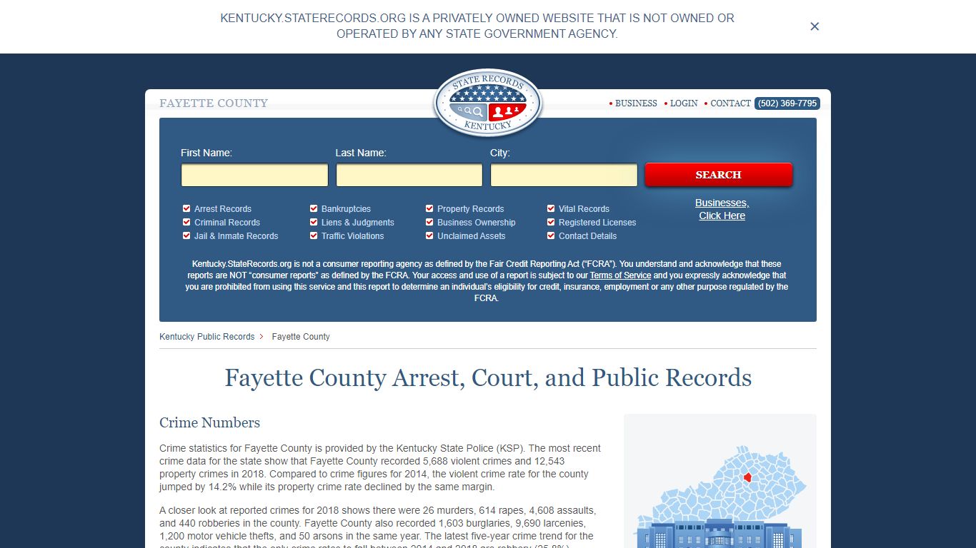 Fayette County Arrest, Court, and Public Records